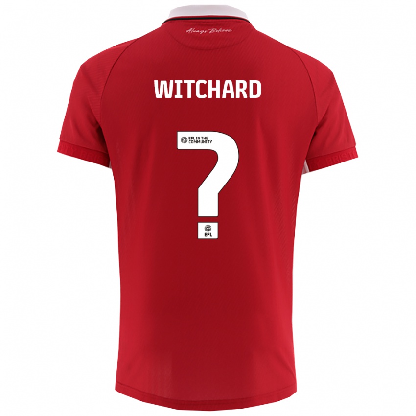 גברים Jack Witchard #0 אדום לבן ג'רזי ביתית 2025/26 חולצה קצרה