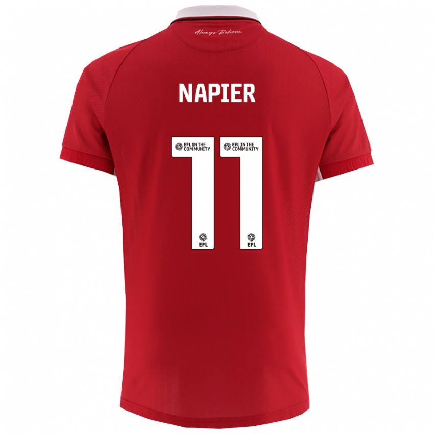 גברים ג'יימי-לי נייפייר #11 אדום לבן ג'רזי ביתית 2025/26 חולצה קצרה