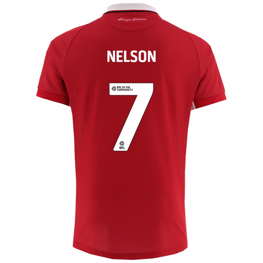 גברים רייקוון נלסון #7 אדום לבן ג'רזי ביתית 2025/26 חולצה קצרה גברים רייקוון נלסון #7 אדום לבן ג'רזי ביתית 2025/26 חולצה קצרה