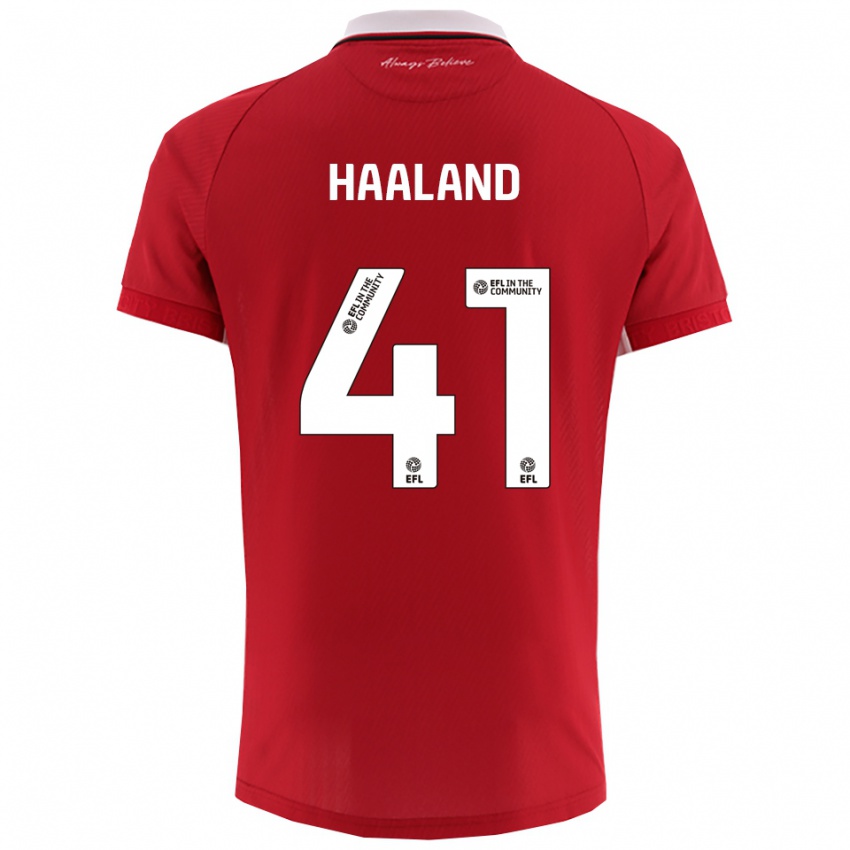 גברים בנדיקטה הולאנד #41 אדום לבן ג'רזי ביתית 2025/26 חולצה קצרה