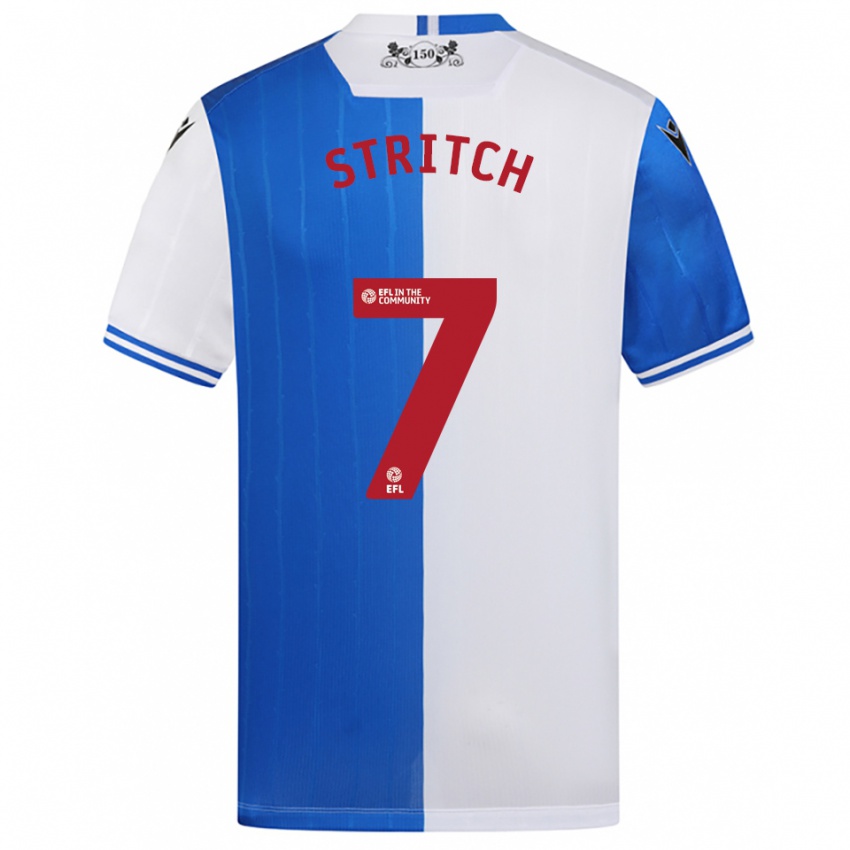 גברים Zack Stritch #7 כחול לבן ג'רזי ביתית 2025/26 חולצה קצרה