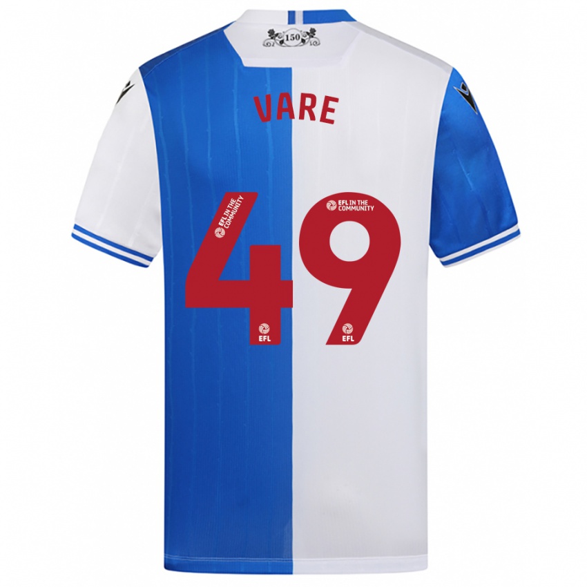 גברים פרנק ואר #49 כחול לבן ג'רזי ביתית 2025/26 חולצה קצרה