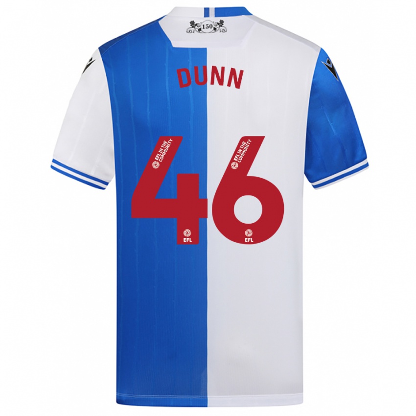 גברים Isaac Dunn #46 כחול לבן ג'רזי ביתית 2025/26 חולצה קצרה