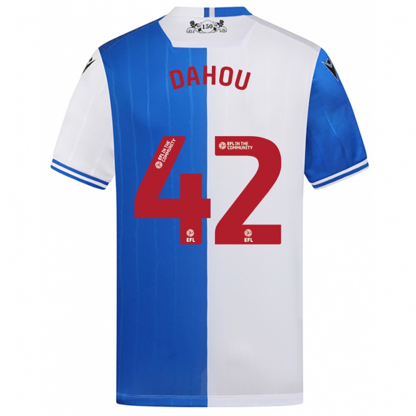 גברים ג׳מינה דהו #42 כחול לבן ג'רזי ביתית 2025/26 חולצה קצרה