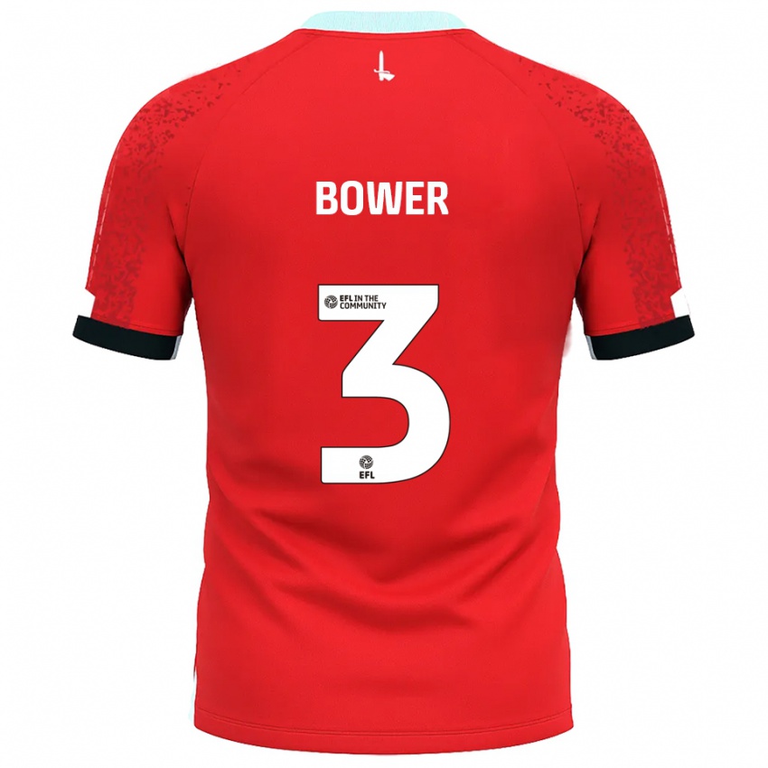 גברים טובי באוור #3 אדום לבן ג'רזי ביתית 2025/26 חולצה קצרה