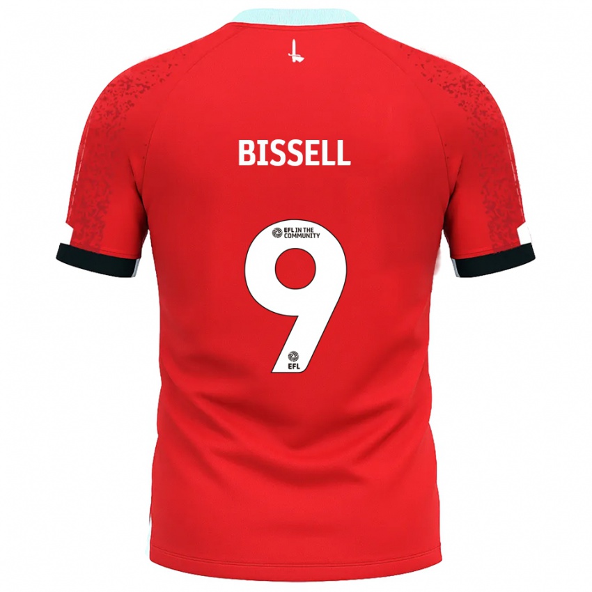 גברים אמה ביסל #9 אדום לבן ג'רזי ביתית 2025/26 חולצה קצרה