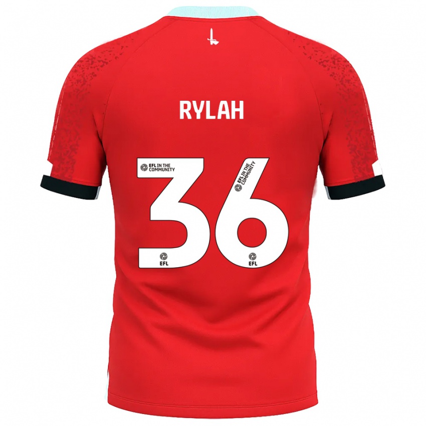 גברים הנרי ריילה #36 אדום לבן ג'רזי ביתית 2025/26 חולצה קצרה