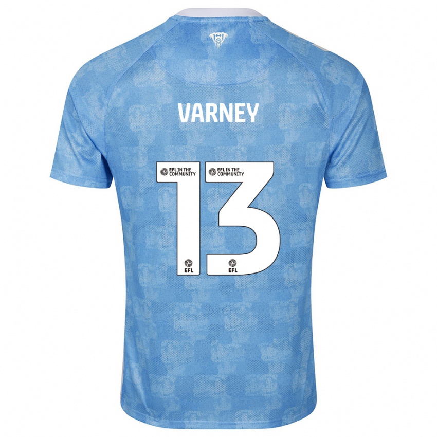 גברים Oscar Varney #13 תכלת לבן ג'רזי ביתית 2025/26 חולצה קצרה