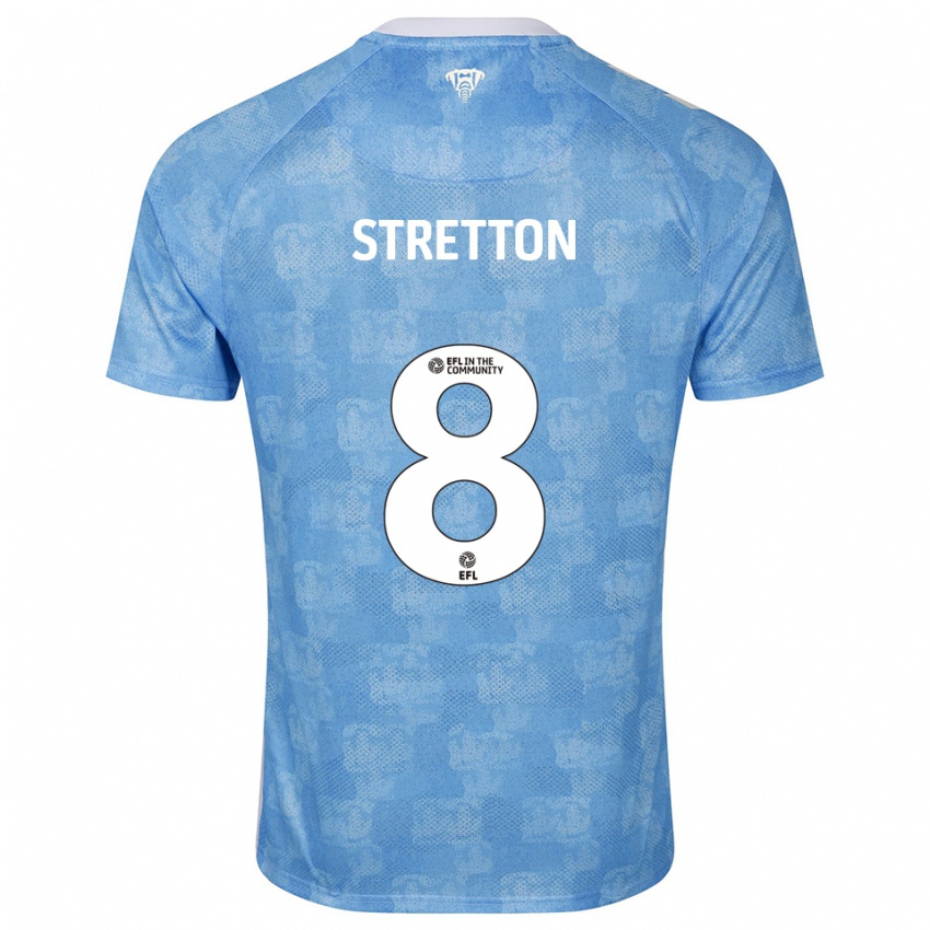 גברים מקנזי סטרטון #8 תכלת לבן ג'רזי ביתית 2025/26 חולצה קצרה