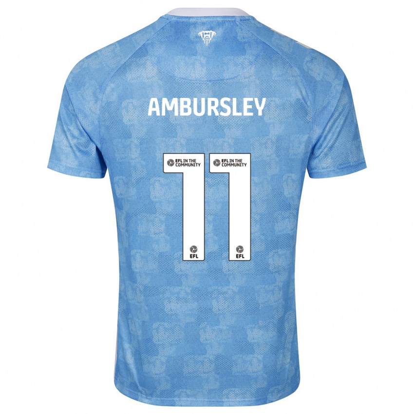 גברים Conrad Ambursley #11 תכלת לבן ג'רזי ביתית 2025/26 חולצה קצרה