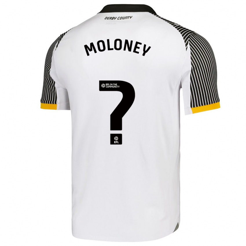 גברים Riley Moloney #0 לבן שחור ג'רזי ביתית 2025/26 חולצה קצרה