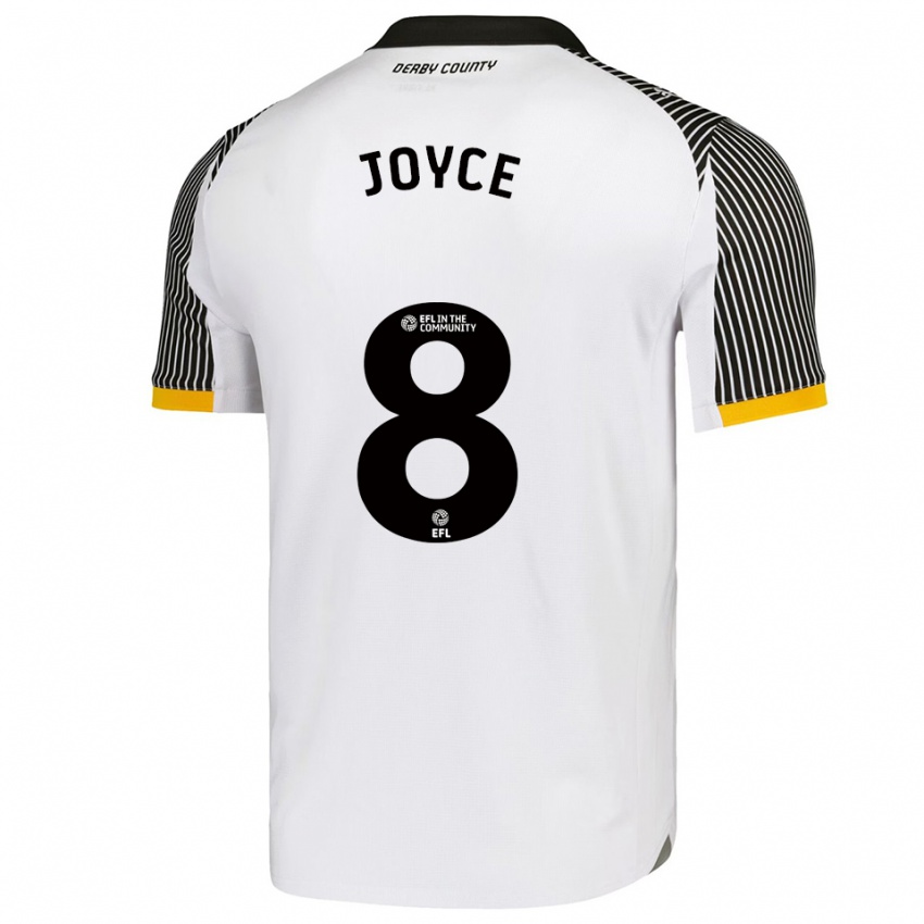 גברים Emily Joyce #8 לבן שחור ג'רזי ביתית 2025/26 חולצה קצרה