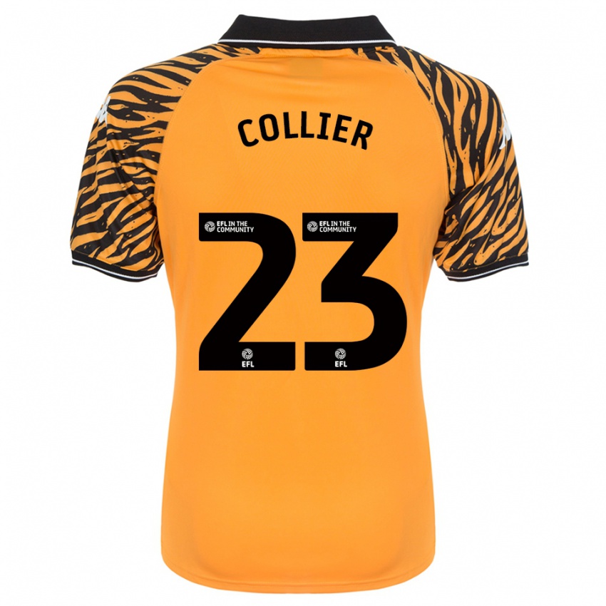 גברים Holly Johnson-Collier #23 כתום שחור ג'רזי ביתית 2025/26 חולצה קצרה