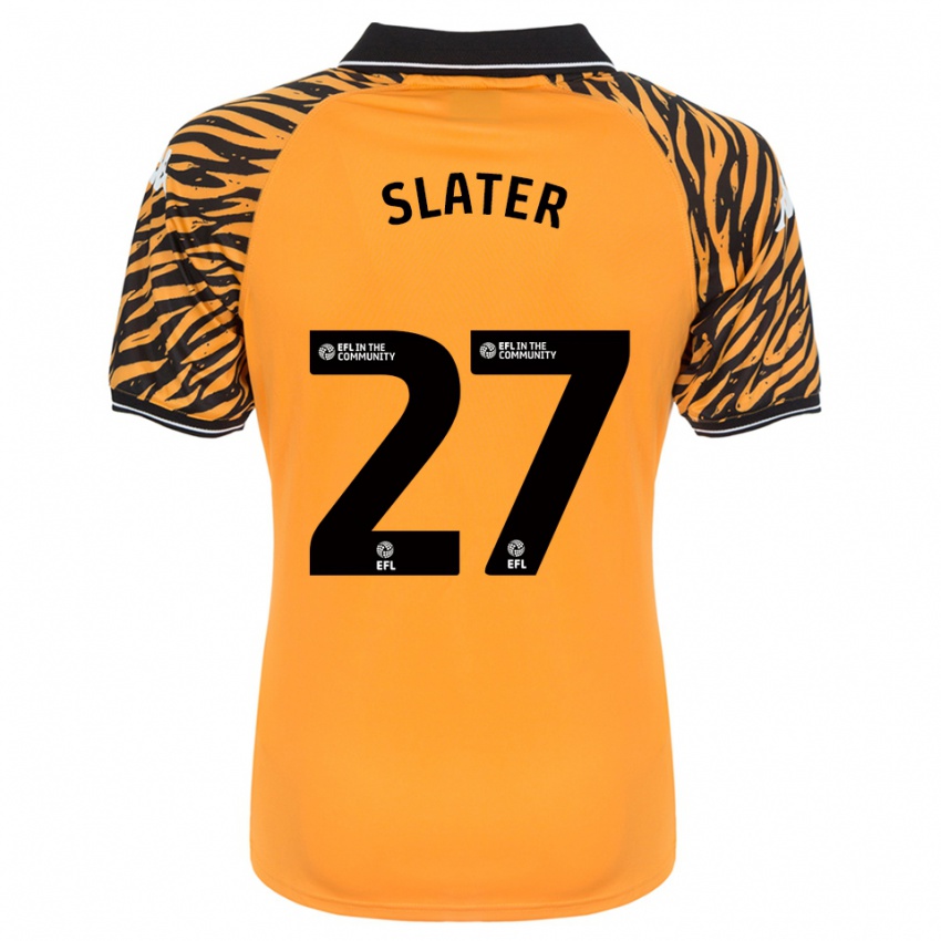 גברים רייגן סלייטר #27 כתום שחור ג'רזי ביתית 2025/26 חולצה קצרה