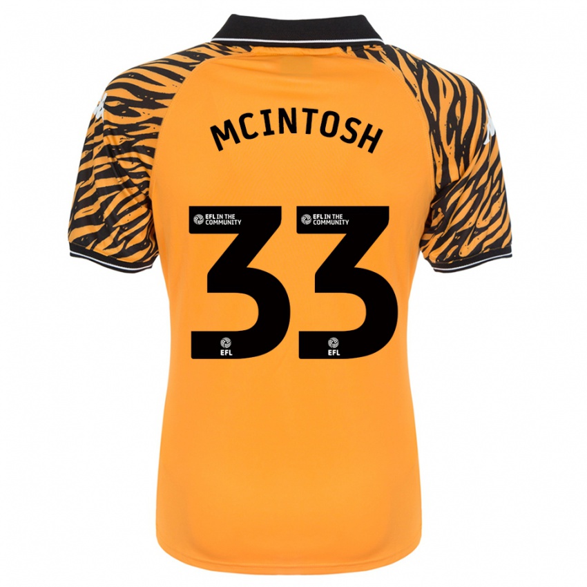 גברים Lucy Mcintosh #33 כתום שחור ג'רזי ביתית 2025/26 חולצה קצרה