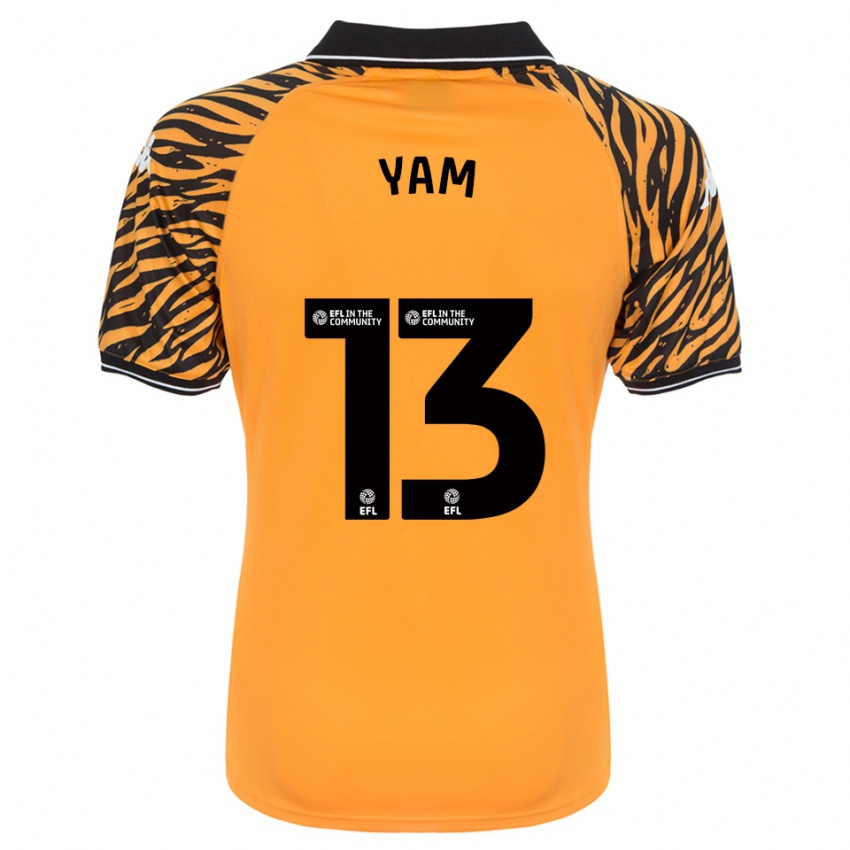 גברים קאלום ים #13 כתום שחור ג'רזי ביתית 2025/26 חולצה קצרה