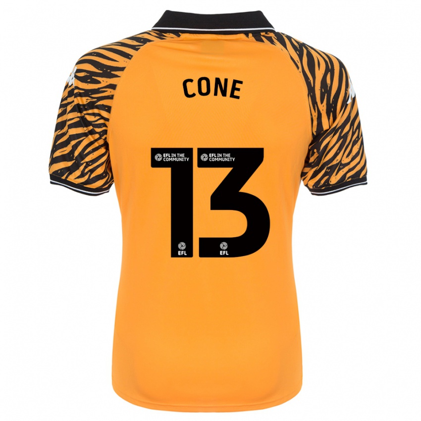 גברים Sharla Cone #13 כתום שחור ג'רזי ביתית 2025/26 חולצה קצרה