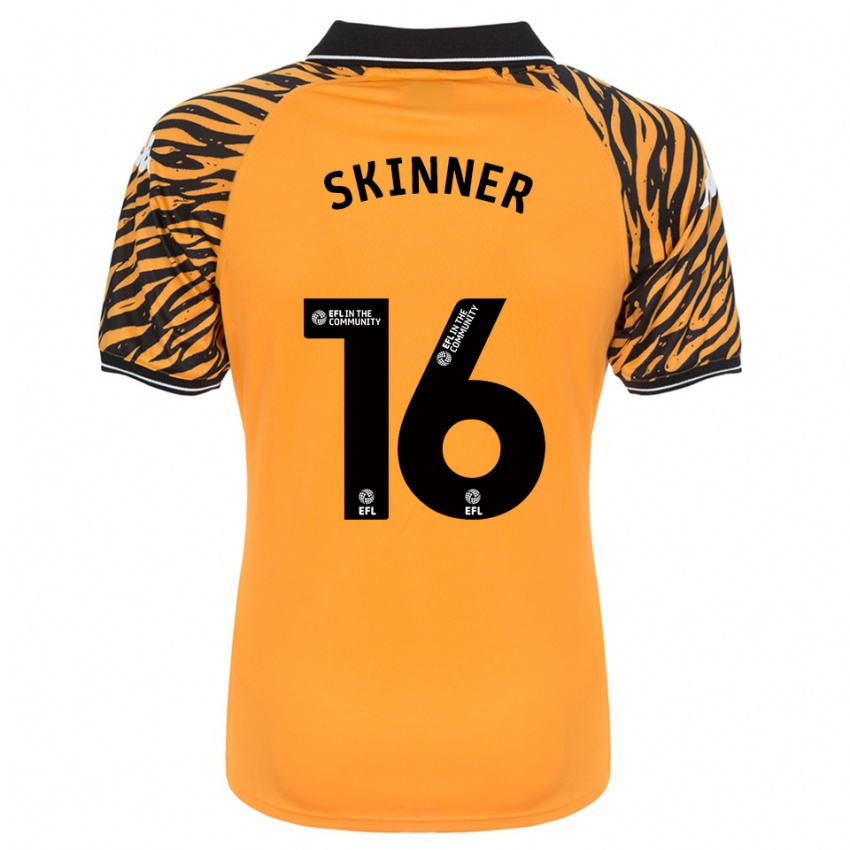 גברים Harley Skinner #16 כתום שחור ג'רזי ביתית 2025/26 חולצה קצרה