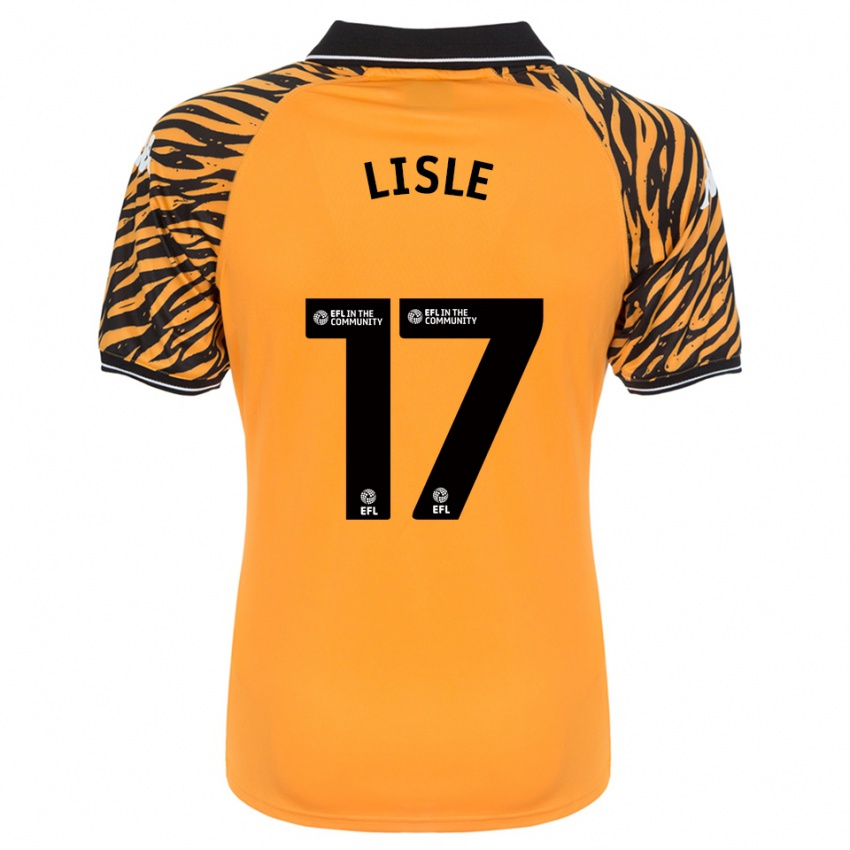 גברים Mary Lisle #17 כתום שחור ג'רזי ביתית 2025/26 חולצה קצרה