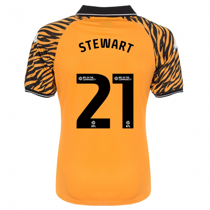 גברים Alice Stewart #21 כתום שחור ג'רזי ביתית 2025/26 חולצה קצרה גברים Alice Stewart #21 כתום שחור ג'רזי ביתית 2025/26 חולצה קצרה