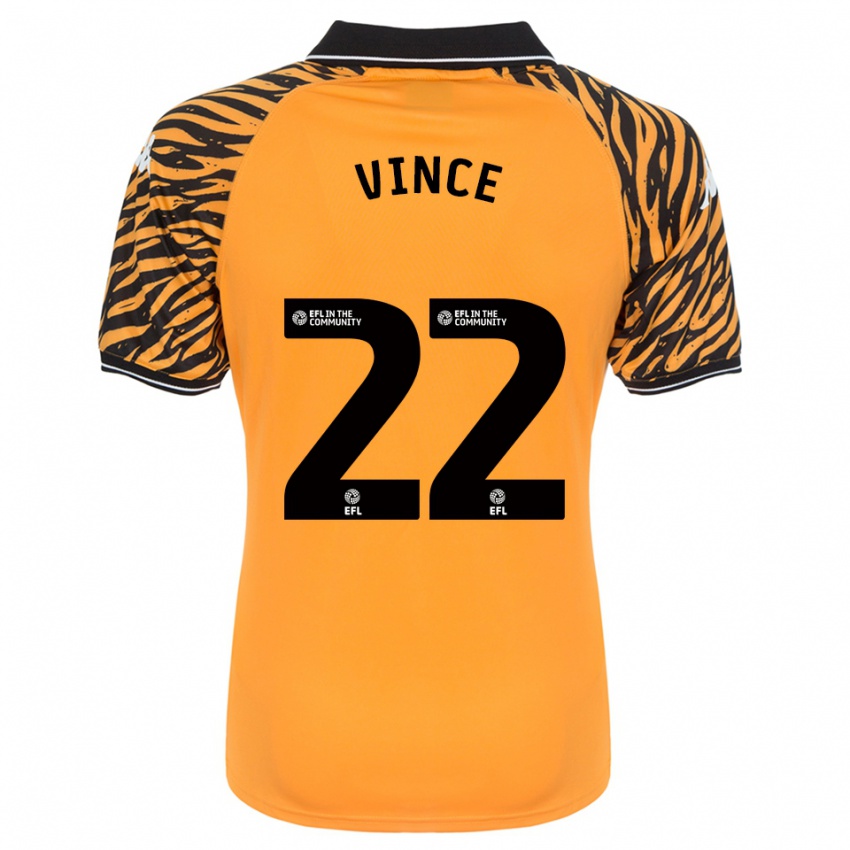 גברים Anna Vince #22 כתום שחור ג'רזי ביתית 2025/26 חולצה קצרה