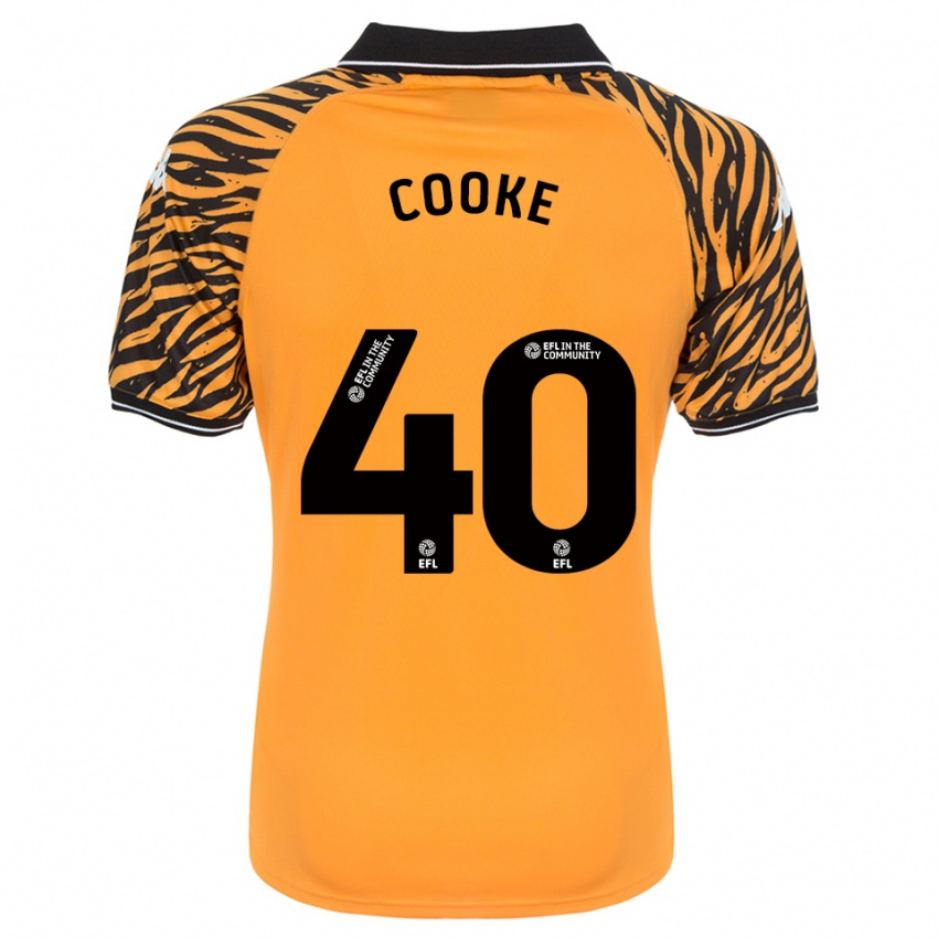 גברים Megan Cooke #40 כתום שחור ג'רזי ביתית 2025/26 חולצה קצרה