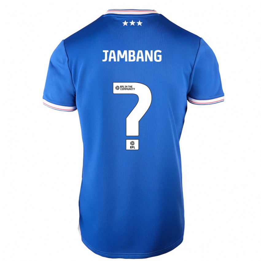 גברים ג'וב ג'מבאנג #0 כחול לבן ג'רזי ביתית 2025/26 חולצה קצרה