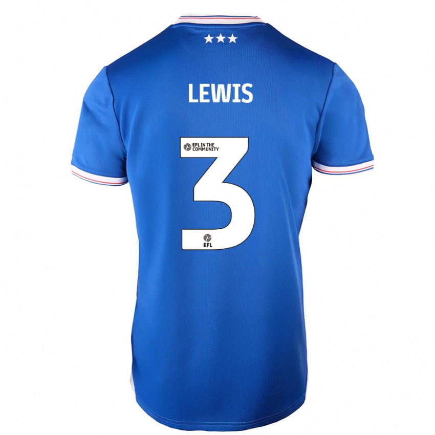 גברים ג'וש לואיס #3 כחול לבן ג'רזי ביתית 2025/26 חולצה קצרה