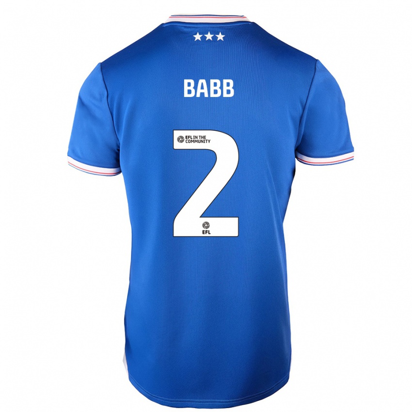 גברים דניאל באב #2 כחול לבן ג'רזי ביתית 2025/26 חולצה קצרה