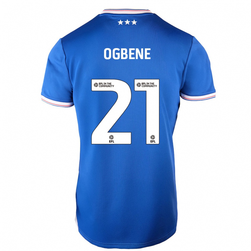גברים צ'ידוזי אוגבנה #21 כחול לבן ג'רזי ביתית 2025/26 חולצה קצרה