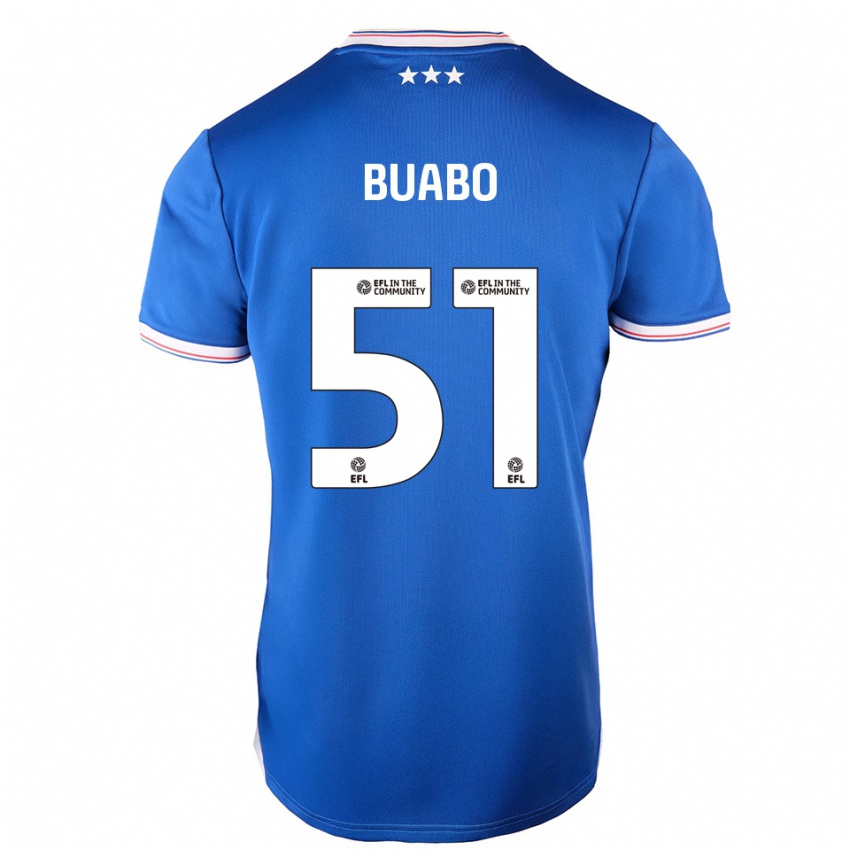 גברים ג'רארד בואבו #51 כחול לבן ג'רזי ביתית 2025/26 חולצה קצרה