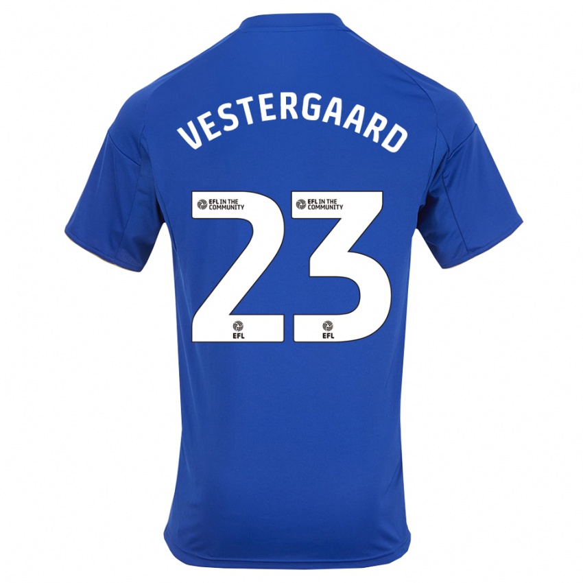 גברים יאניק וסטרגורד #23 כחול זהב ג'רזי ביתית 2025/26 חולצה קצרה