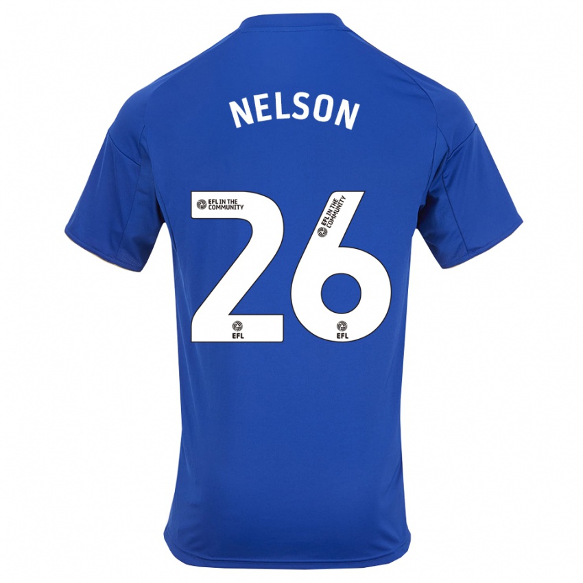 גברים בן נלסון #26 כחול זהב ג'רזי ביתית 2025/26 חולצה קצרה
