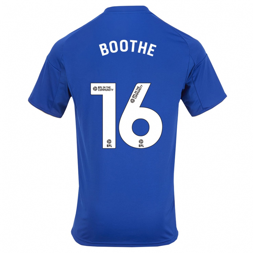 גברים Christian Boothe #16 כחול זהב ג'רזי ביתית 2025/26 חולצה קצרה