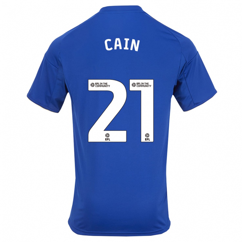 גברים חנה קין #21 כחול זהב ג'רזי ביתית 2025/26 חולצה קצרה