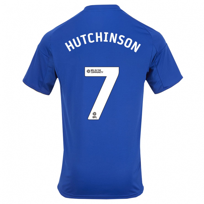 גברים Lorenz Hutchinson #7 כחול זהב ג'רזי ביתית 2025/26 חולצה קצרה