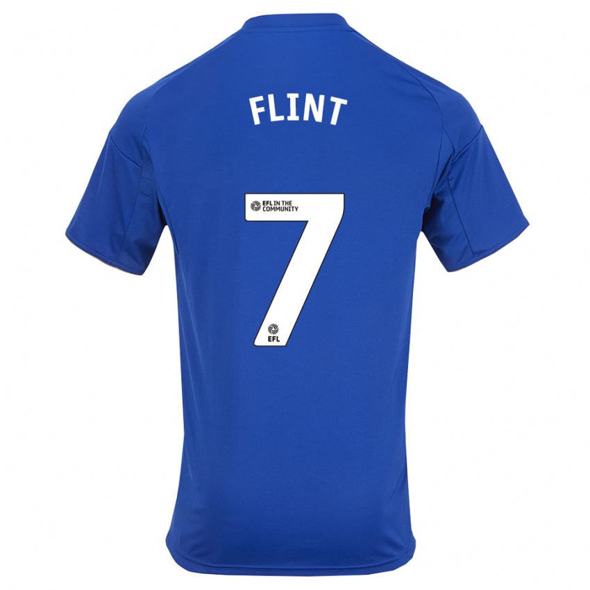 גברים נטשה פלינט #7 כחול זהב ג'רזי ביתית 2025/26 חולצה קצרה