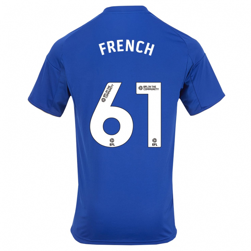 גברים הארי פרנץ' #61 כחול זהב ג'רזי ביתית 2025/26 חולצה קצרה