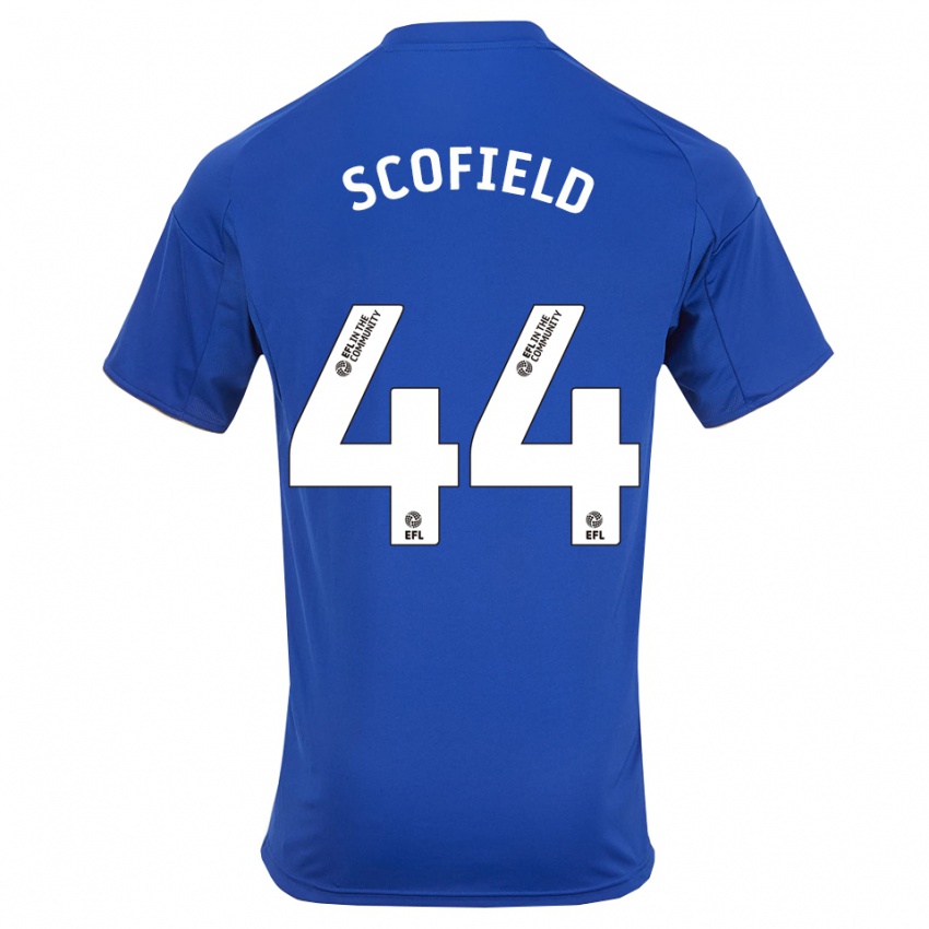 גברים קוני סקופילד #44 כחול זהב ג'רזי ביתית 2025/26 חולצה קצרה