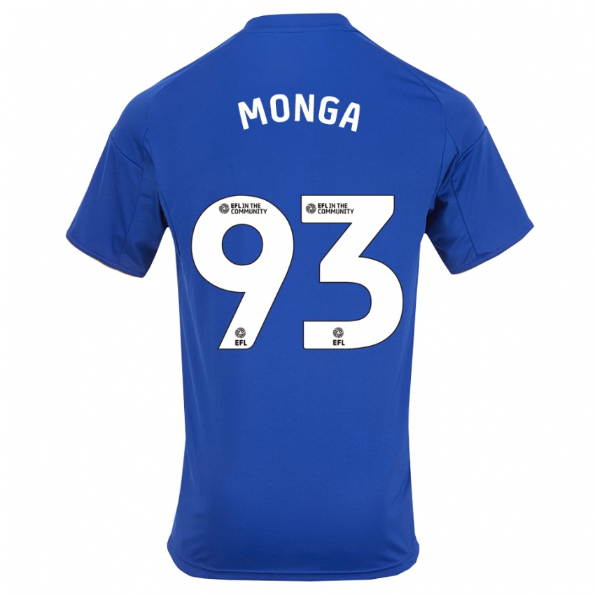 גברים Jeremy Monga #93 כחול זהב ג'רזי ביתית 2025/26 חולצה קצרה