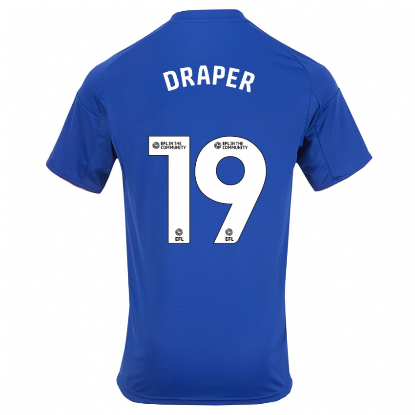גברים דני דרייפר #19 כחול זהב ג'רזי ביתית 2025/26 חולצה קצרה
