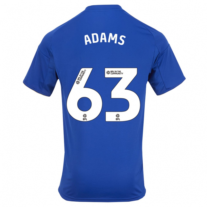 גברים ביילי ספנסר אדמס #63 כחול זהב ג'רזי ביתית 2025/26 חולצה קצרה