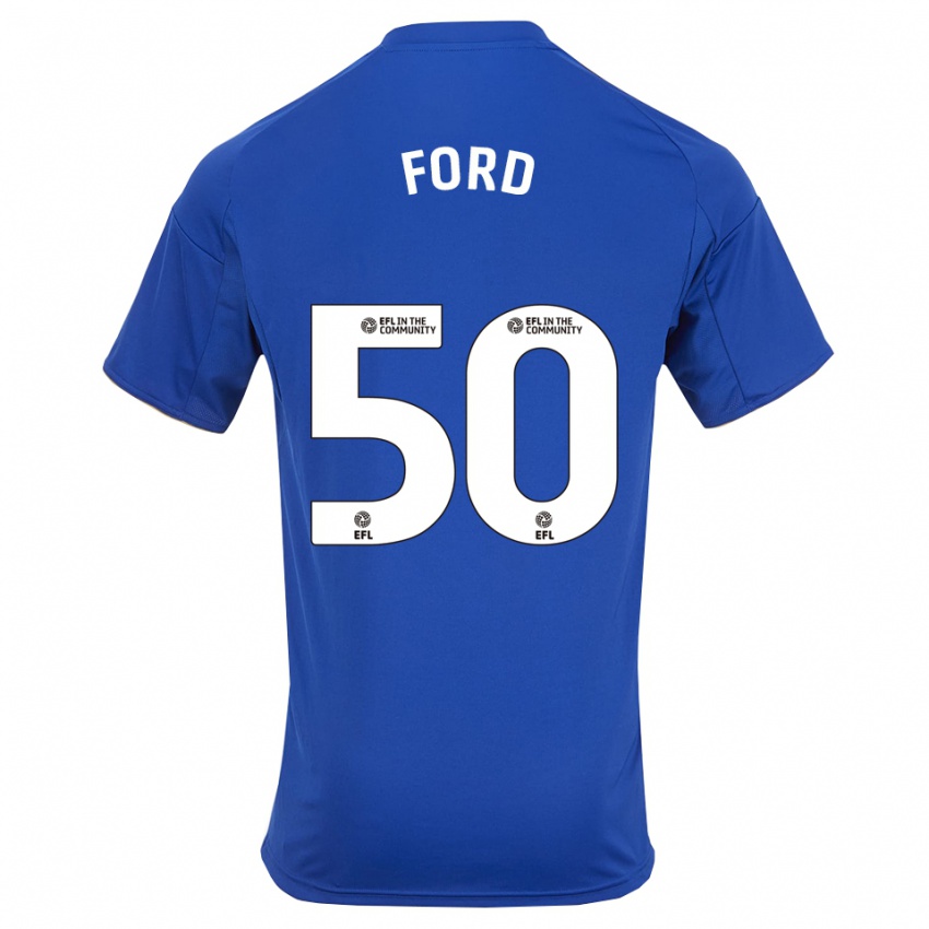 גברים הארווי גודסמרק פורד #50 כחול זהב ג'רזי ביתית 2025/26 חולצה קצרה