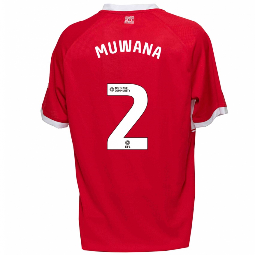 גברים נועה תמצא אותך #2 אדום לבן ג'רזי ביתית 2025/26 חולצה קצרה