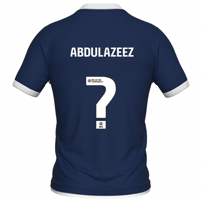 גברים Abdulahi Abdulazeez #0 כחול נייבי לבן ג'רזי ביתית 2025/26 חולצה קצרה