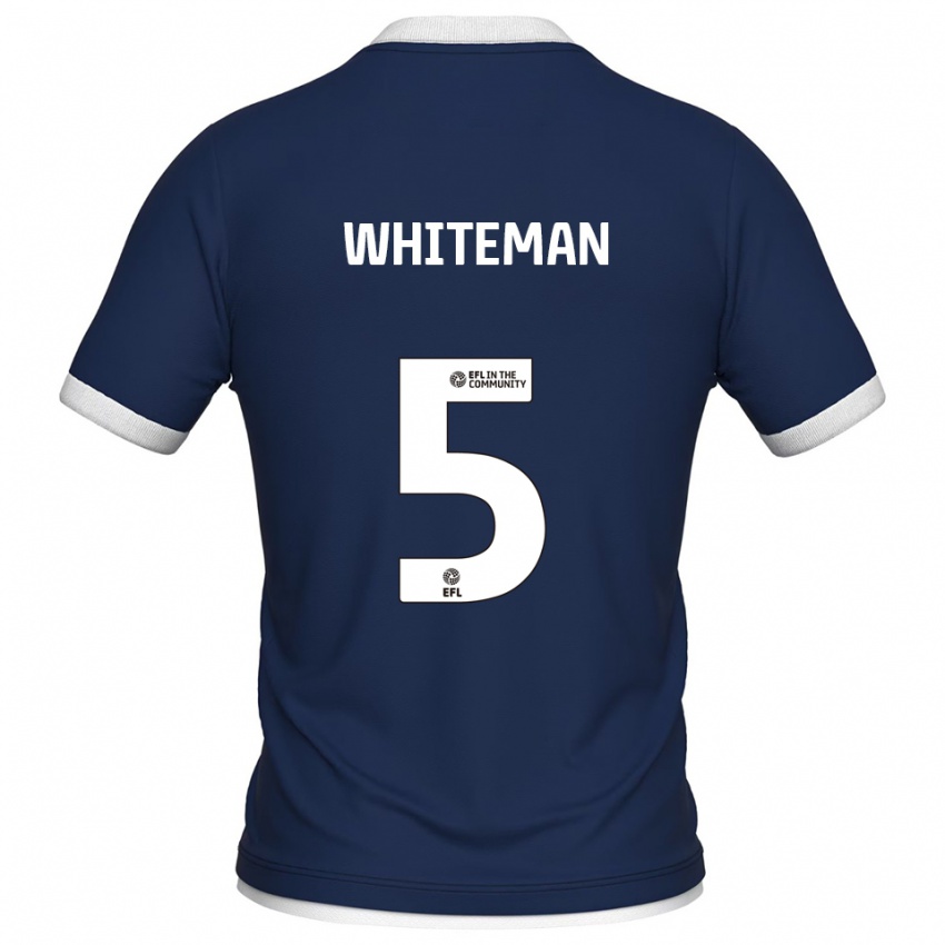 גברים Harvey Whiteman #5 כחול נייבי לבן ג'רזי ביתית 2025/26 חולצה קצרה