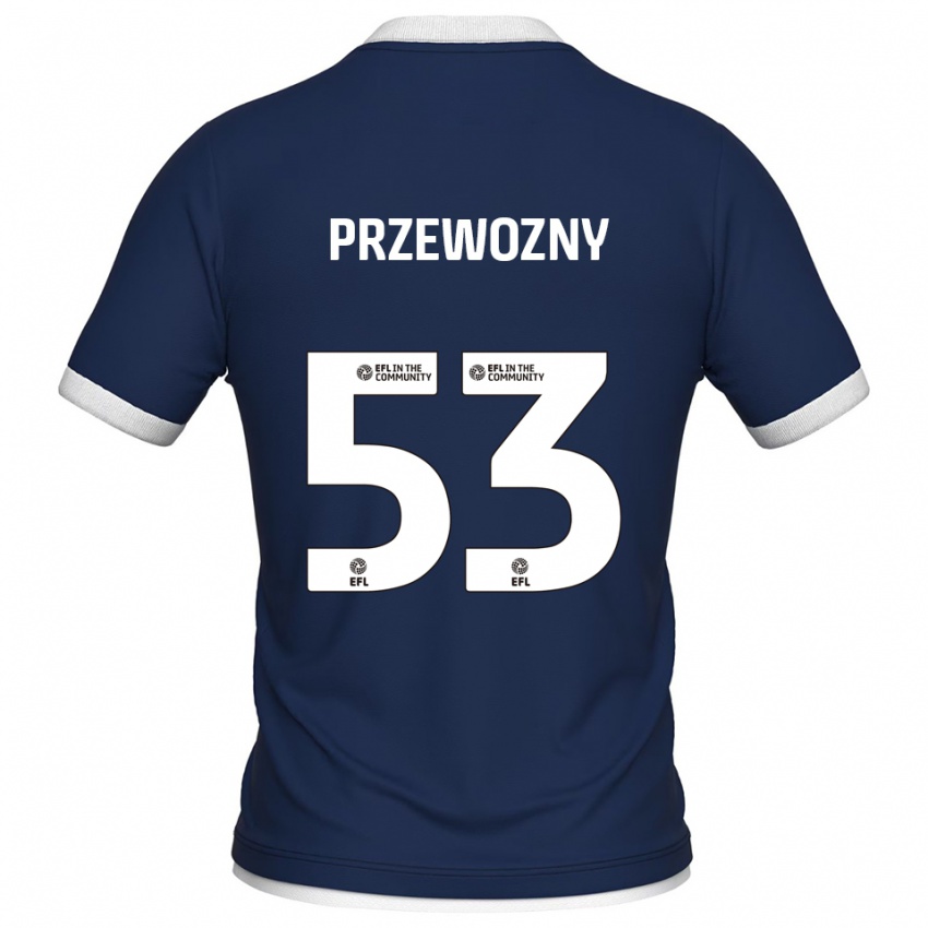 גברים Jakub Przewozny #53 כחול נייבי לבן ג'רזי ביתית 2025/26 חולצה קצרה