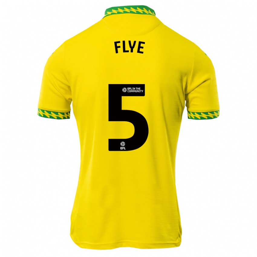 גברים Ceri Flye #5 לבן ירוק ג'רזי ביתית 2025/26 חולצה קצרה