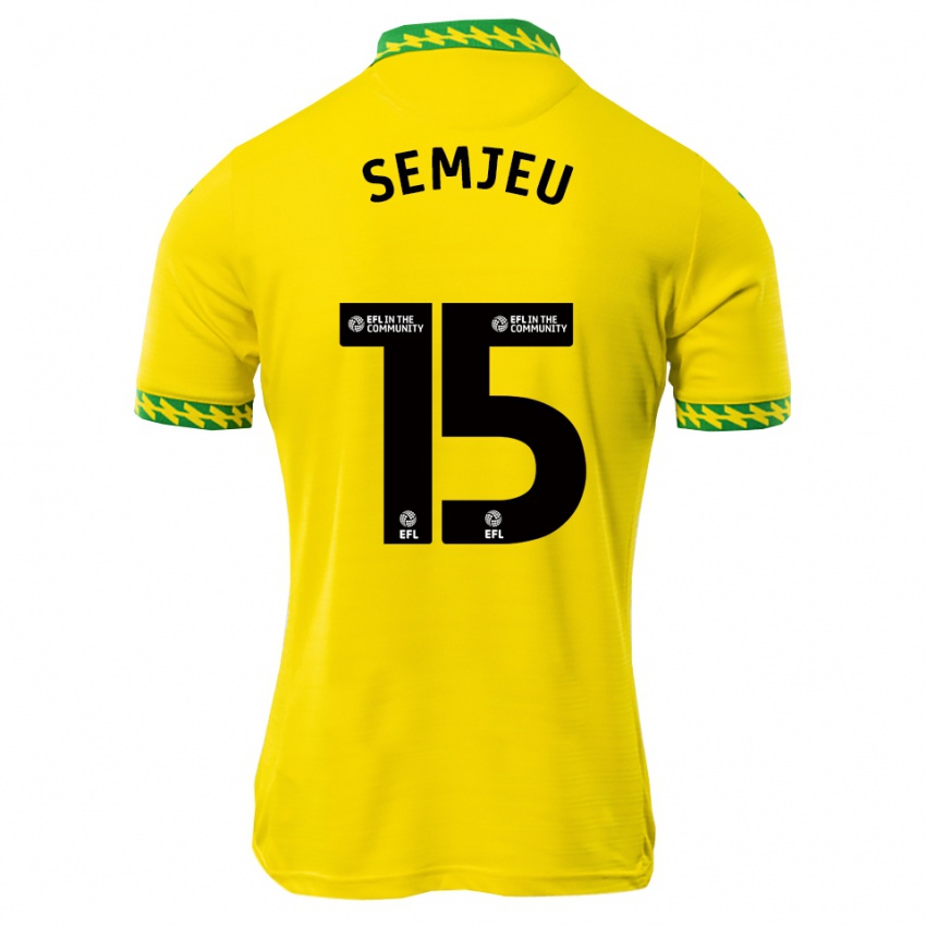 גברים Dylan Semjeu #15 לבן ירוק ג'רזי ביתית 2025/26 חולצה קצרה