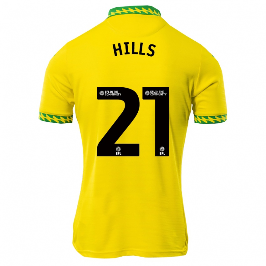 גברים בראד הילס #21 לבן ירוק ג'רזי ביתית 2025/26 חולצה קצרה